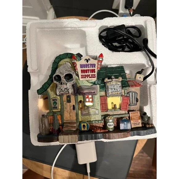 Lemax Spooky Town Monster Hunting Supplies 2018 Retired - Picture 7 of 9